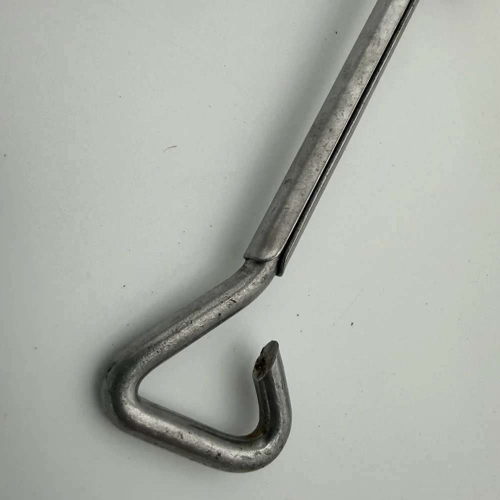 Vintage Old Collectible Metal‎ Silver Sardine Can Opener Decor Fish